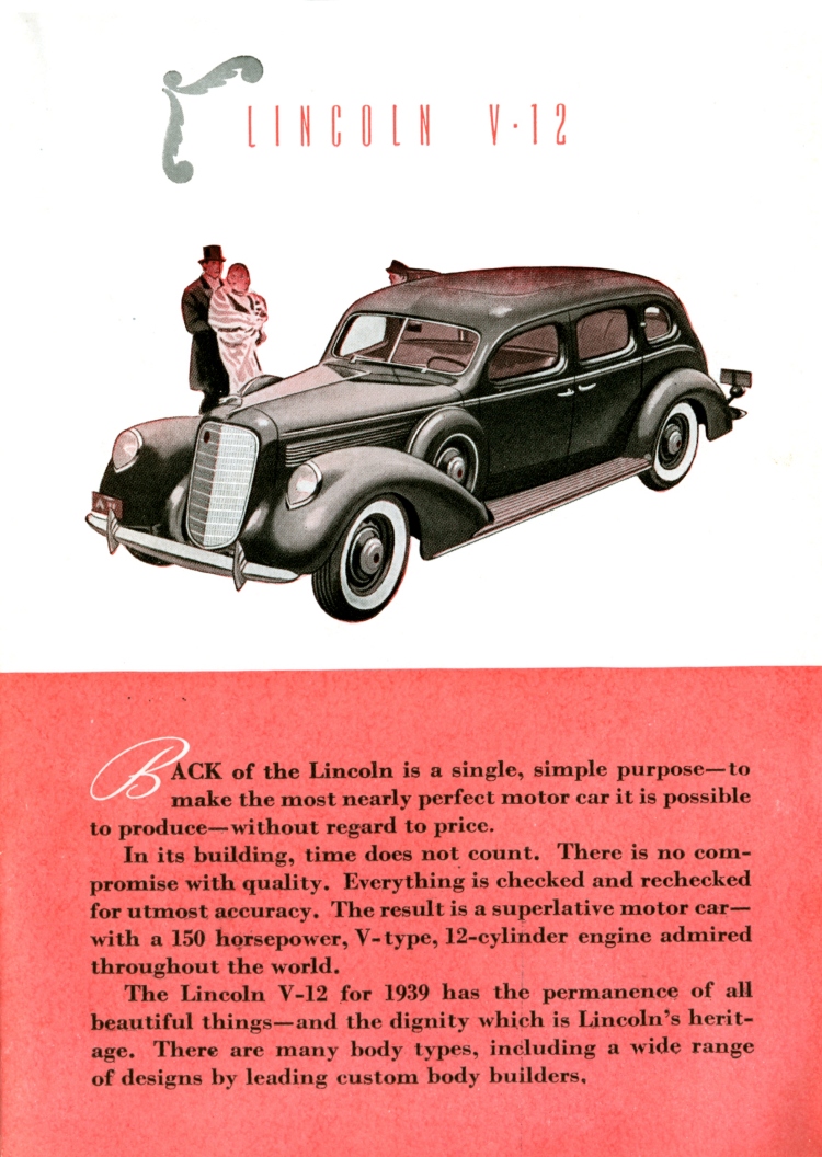 1939 Lincoln Auto Advertising